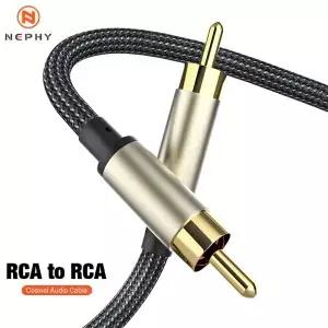 디지털 오디오 동축 SPDIF 케이블 RCA 스테레오 to 남성 스피커 하이파이 서브우퍼 TV 롱 5m