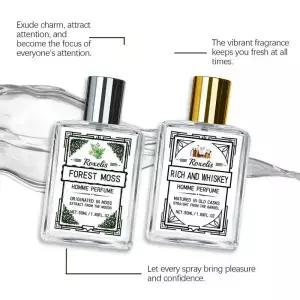 50ml 로셀리스 남성 프레쉬 포레스트 우디 코롱 우아하고 부드럽고 오래 지속되는 매력적인 은은한 선물용