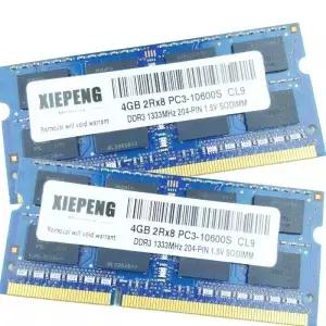 노트북용 램 맥 MC508 8GB 2Rx8 PC310600S 1333 MHz DDR3 메모리 2G 10600