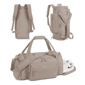 BAGSMART IN 여성용 남성용 가방 TSA 경량 더플 신발 수납 공간 젖은 주머니 22L 30L 38L 백팩 2L 40온스 물병 홀더 라이트 스포츠와 여행을 좋아하는 위한