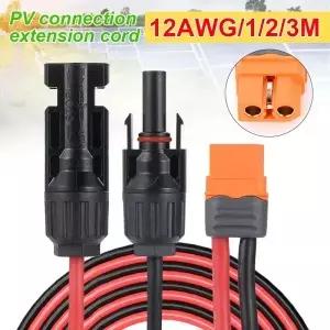 XT60IF 어댑터 케이블에 연결하는 태양광 커넥터 발전기 휴대용 파워 스테이션용 12AWG 패널 충전