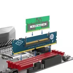 노트북용 SOM을 데스크탑용 PC M 카 변환하는 DDR3 메모리 RAM 어댑터 게이밍 연결 카드 스틱