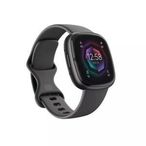 Fitbit Sense 건강 스마트워치 스트레스 수면 도구 3개월 헬스 멤버십 ECG SpO2 연중무휴 GPS 섀도우 그레이 그래파이트