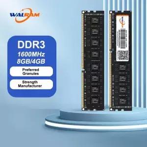 왈람 메모리아 램 DDR3 8GB 1600mhz 데스크탑 PC3 12800U 240핀 1.5V ECC 미지원 컴퓨터 UM