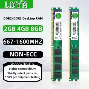 데스크탑용 메모리 ram DDR2 2GB PC25300 6400 12800 UM 1.5V 2RX8 204PIN NONECC 완전 호환
