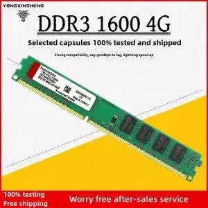 M 데스크탑 RAM용 PC310600 12800 메모리 ECC 없음 DDR3 1333 1600Mhz 4GB