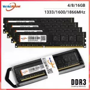 WALRAM DDR3 4GB 1600 1333 1866 데스크탑 메모리 PC4 1.2V 2400 2666 3200Mhz Memoria Ram 컴퓨터