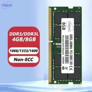 DDR3 4GB 노트북 메모리 램 PC3 8500 10600 12800 1066 1333 204핀 1600 1866Mhz Som