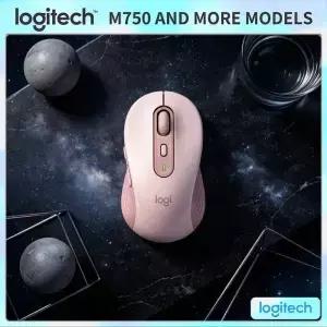 M750 시그니처 마우스 90 클릭 소음 감소 미끄럼 방지 편안한 그립 24개월 배터리 수명 PC 노트북 태블릿