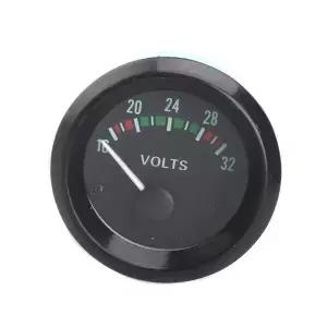 게 볼트 자동차 2 52mm 미터 12V 자동 계측기 전압 측정기 8 16V 16 32V 블랙 베젤