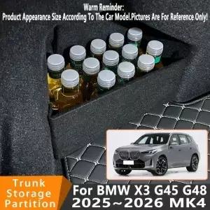 BMW X3 G45 G48 2026 25 자동차 트렁크 정리함 두꺼운 사이드 파티션 내부 수납함 부품