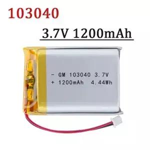 대용량 103040 이온 충전식 배터리 블루투스 GPS MP3 기 3.7V 1200mAh