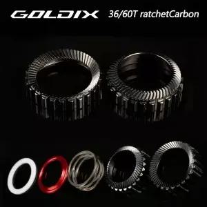 GOLDIX 신형 래칫 메쉬링 스파이럴 자전거 허브 36T/60T 로드/산악 370 350 310 180 160 부품