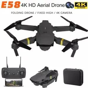 E88/E58 미니 드론 4K HD 카메라 장애물 회피 항공 사진 브러시리스 접이식 쿼드 콥터 선물