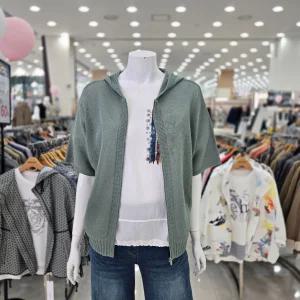 후드 니트 집업 V9F2KT24GN 684384