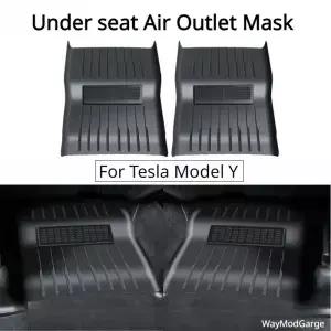 Tesla Model Y 용 시트 공기 배출구 마스크 뒷좌석 구 완전 커버 패드 통합 디자인 방지 차단 먼지 보호