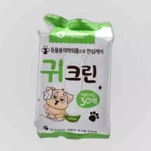 애견 귀크린 물티슈 50g 30 반려 매 청결 동물