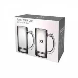 유리컵 맥주잔 아이스커피잔 480ml 2p 글라스컵 투명유리잔