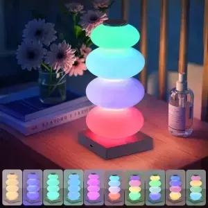 충전식 RGB LED 무드등 침실 테이블 램프 파티 조명 책상 거실 바 장식 16색 스트립