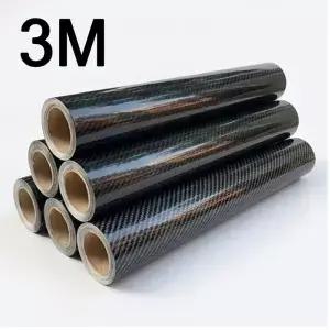 탄소 섬유 비닐 자동차 바디 랩 매트 액세서리 광택 블랙 스티커 3D 4D 5D 6D 포일 커버 오토바이 장식