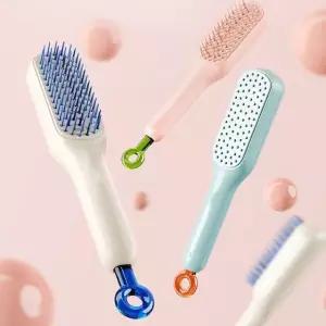 고품질 자동청소 머리 빗 헤어 볼륨 패들 브러쉬 DD-12753 (WF398B1)