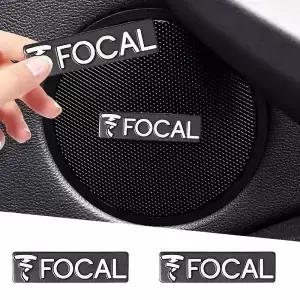 5pcs/10pcs 금속 FOCAL 로고 자동차 하이파이 스피커 오디오 스테레오 엠블럼 스티커 스타일링 액세서리
