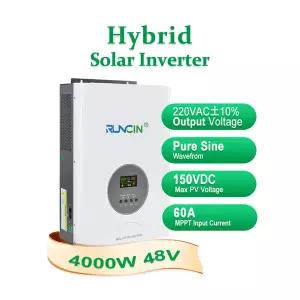 태양광 하이브리드 인버터 올인원 MPPT 충전기 및 와이파이 4000W 48V 60A 220VAC