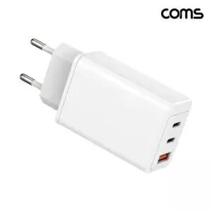 C GaN 3포트 고속충전기 PPS to 케이블 제공 65W PD3.0