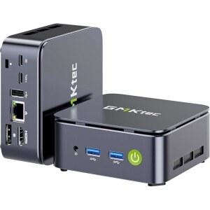 GMKTEC 미니 PC 라이젠 5 3500U 2.1, SSD 트리플 블랙 2) 2.5GBE PROXMOX, 16GB(8 컴퓨터, X 오피스 1TB NUCBOX 데스크탑 DDR4 홈 G10 NIC LAN USB-C, 4K HDMI DP HTPC 디스플레이