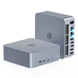 BEELINK EQI12 미니 PC, 인텔 12세대 (10C 500GB /듀얼 PCLE 4K I3-1220P 2280 /12T, 4.4GHZ), 최대 컴퓨터 디스플레이 DDR4 LAN SSD, 스크린 /USB3.0 M.2 /WI-FI6 16GB /BT5.2 RAM 4.0X4 코어 듀얼