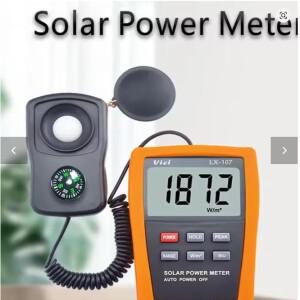 방사선 측정기 나침반 광학 태양광 연구 유리 데이터 Practica Vici LX107 LCD BTU 라이트