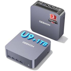 GEEKOM GT13 MAX AI 워크스테이션 미니 11 SSD|코딩 2.5G 코어 아크 /8K LAN WI-FI 7|윈도우 인텔 편집|인텔 프로|SD 그래픽| PC, 및 슬롯 비디오 185H|16GB 울트라 /게임 DDR5 1TB NVME