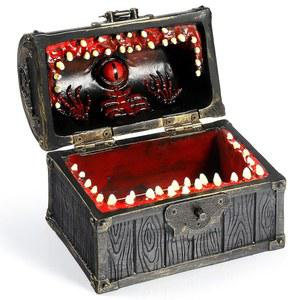 DNDND 모방 가슴 주사위 보관함 대형 사이즈 던전 드래곤 플레이어 DM 마스터 RPG 게임을 위한 6세트의 다면체 선물