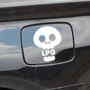 해골 LPG 주유구스티커 자동차스티커 차량용 차량 데칼 자동차