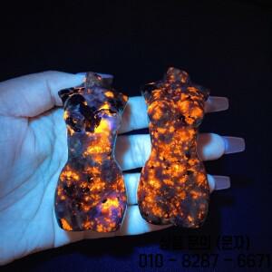 천연 요퍼라이트 여성용 몸통 입상 크리스탈 불꽃 스톤 차크라 요술 레이키 치유 영적 가정 장식 75mm