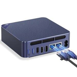 BEELINK 미니 PC, EQ14 인텔 트윈 LAN 디스플레이, 4K@60HZ 방화벽 BT5.2, /네트워크 컴퓨터, HDMI 홈 듀얼 16GB 레이크 1000MBPS 서버 /USB3.2 SSD N150(최대 3.6GHZ) DDR4 /WIFI6, 500GB
