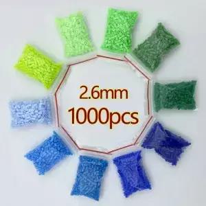 2.6mm/1000pcs 가방 미니 Perler 하마 비즈 언 를위한 Diy 퍼즐 고품질 수제 선물 장난감