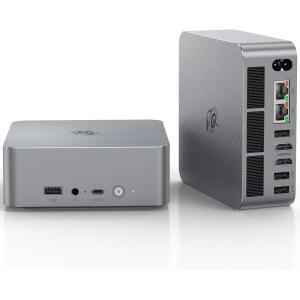 BEELINK EQR 미니 PC RYZEN 9 오피스 DDR5 PC) 4K RAM 4800MHZ 컴퓨터 마이크로 홈 BT5.2 680M, 듀얼 500GB HDMI NVME (라데온 SSD / 데스크탑 (3.3-4.9GHZ), WIFI6 32GB 6900HX