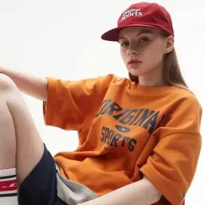 [프로스펙스]ORIGINAL ARCH LOGO HALF SWEAT SHIRT_ORANGE