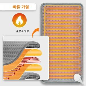 전기 히팅 패드 등용 9단계 온도 조절 타이머 설정 11.8x23.6 인치 부드러운 복부 어깨 무릎 다리용