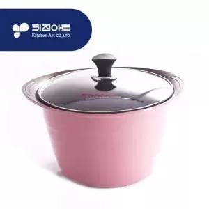 핑크 세라믹 곰솥냄비 26cm 인덕션곰솥 업소용냄비 대용량