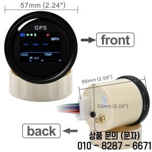 디지털 미니 52mm GPS 속도계 게이지 + 안테나 센서 오토바이 보트 주행 거리계 ATV 해양 12V/24V 사용자