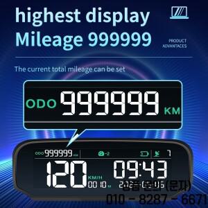 HUD LCD GPS 속도계 주행 거리계 고도 게이지 자동차 전자 X100 미터에 대한 다기능 스마트 헤드 업 디스플