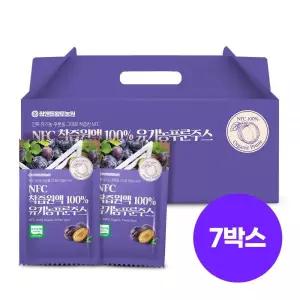 참앤들황토농원 유기농 푸룬주스 식이섬유 착즙원액 80ml 30포 7개