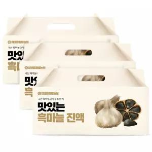 참앤들황토농원 맛있는 흑마늘진액 마늘즙 70ml 30포 3개