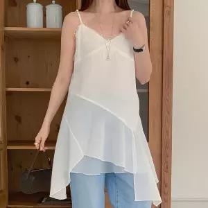 [아이우먼] 사선레이스나시원피스 TCX996M606 빅사이즈