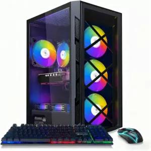 STGAubron 게이밍 PC 컴퓨터 데스크톱 지포스 GTX 1660 슈퍼 6G 인텔 코어 i7 최대 3.9G 16G RAM 512G SSD