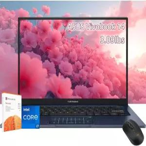 ASUS 비보북 14인치 노트북 - 인텔 코어 i7-1355U AMD 라이젠 7 4700U 24GB RAM 1TB SSD Windows 11 Pro