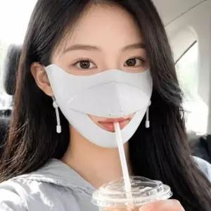 오픈형 고탄력 위생 야외활동 캐주얼 마스크 자외선차단 숨쉬는