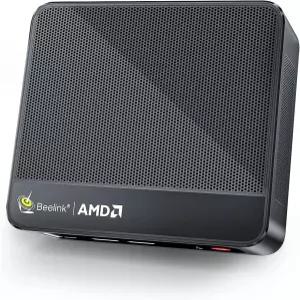Beelink 미니 PC AMD Ryzen 5 SSD 6C/12T 게이밍 최대 디스플레이/WiFi6/BT5.2/오피스/홈/HTPC/W-11 4.0GHz